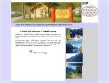 Tablet Screenshot of eikesdalcamping.no